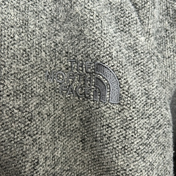 THE NORTH FACE - fleece jacket full zipper front grey long sleeve size small - Picture 3 of 11